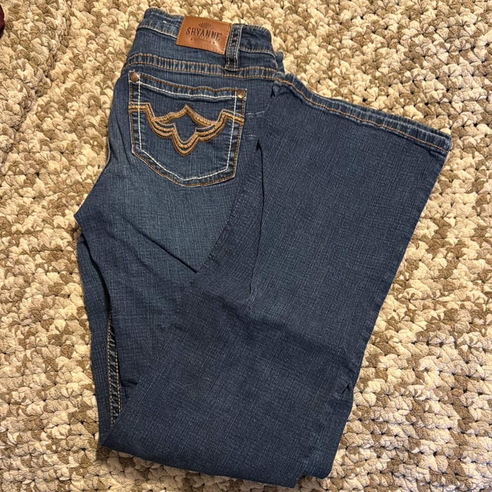 Shyanne Dark Blue Boot Cut Women's Jeans